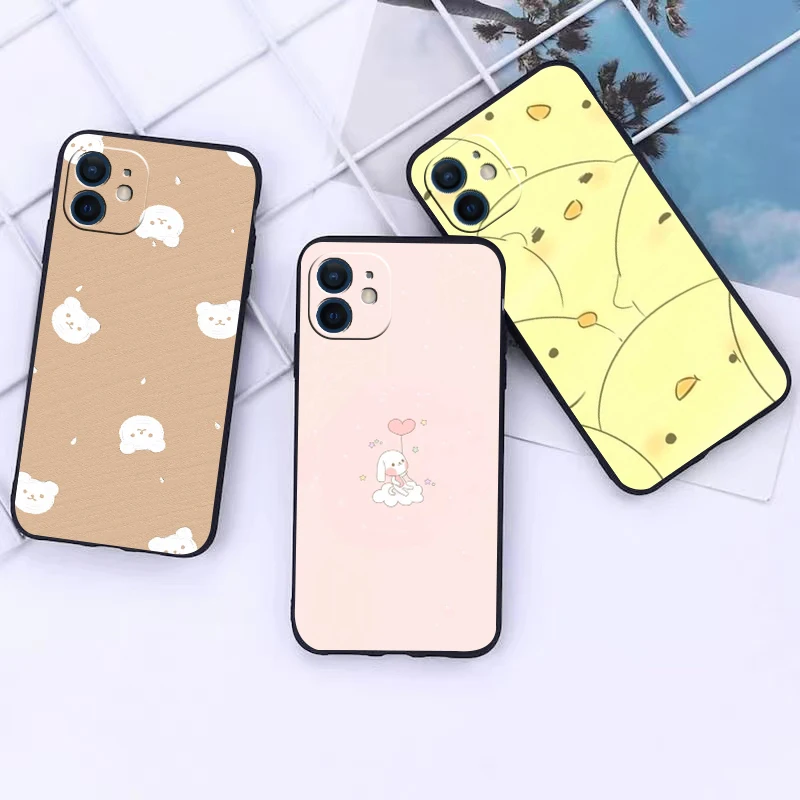 

Funny cartoon pattern phone Case For IPhone 13 12 11 Pro Max Mini SE XR X XS Max 8Plus 7plus 6 6S New Shell phone Case