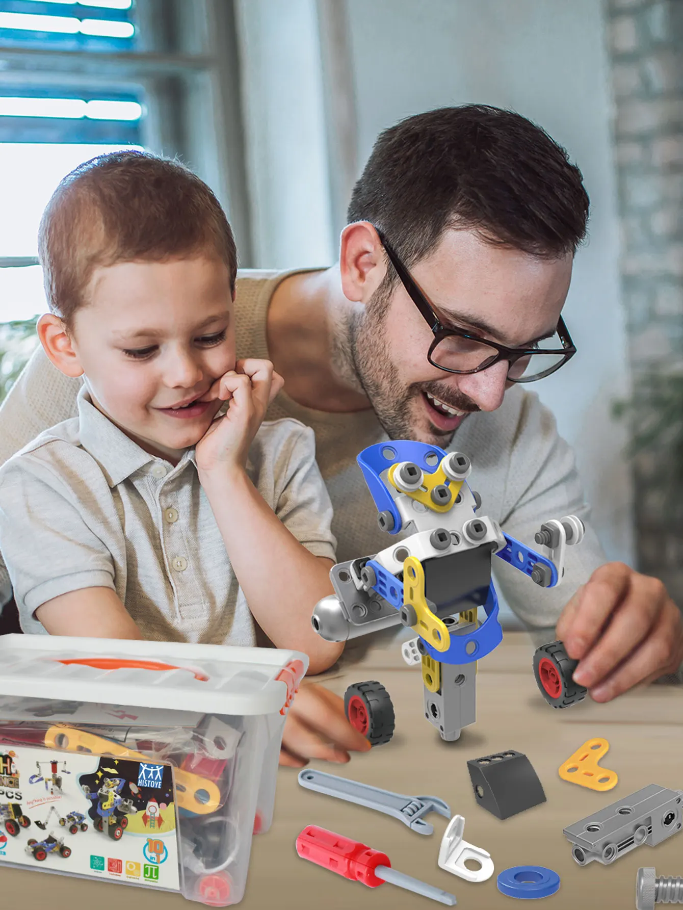 Подарок для детей: обучающий набор игрушечных машин сборки — вдохновляющий