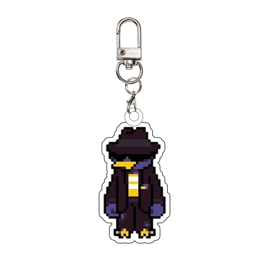 Фото Акриловый брелок-подвеска для рюкзака по игре Deltarune с персонажами Крис, Сьюзи, Ралсей, Ноэль, Холидей, Бердли – изысканное украшение, праздничный подарок №4