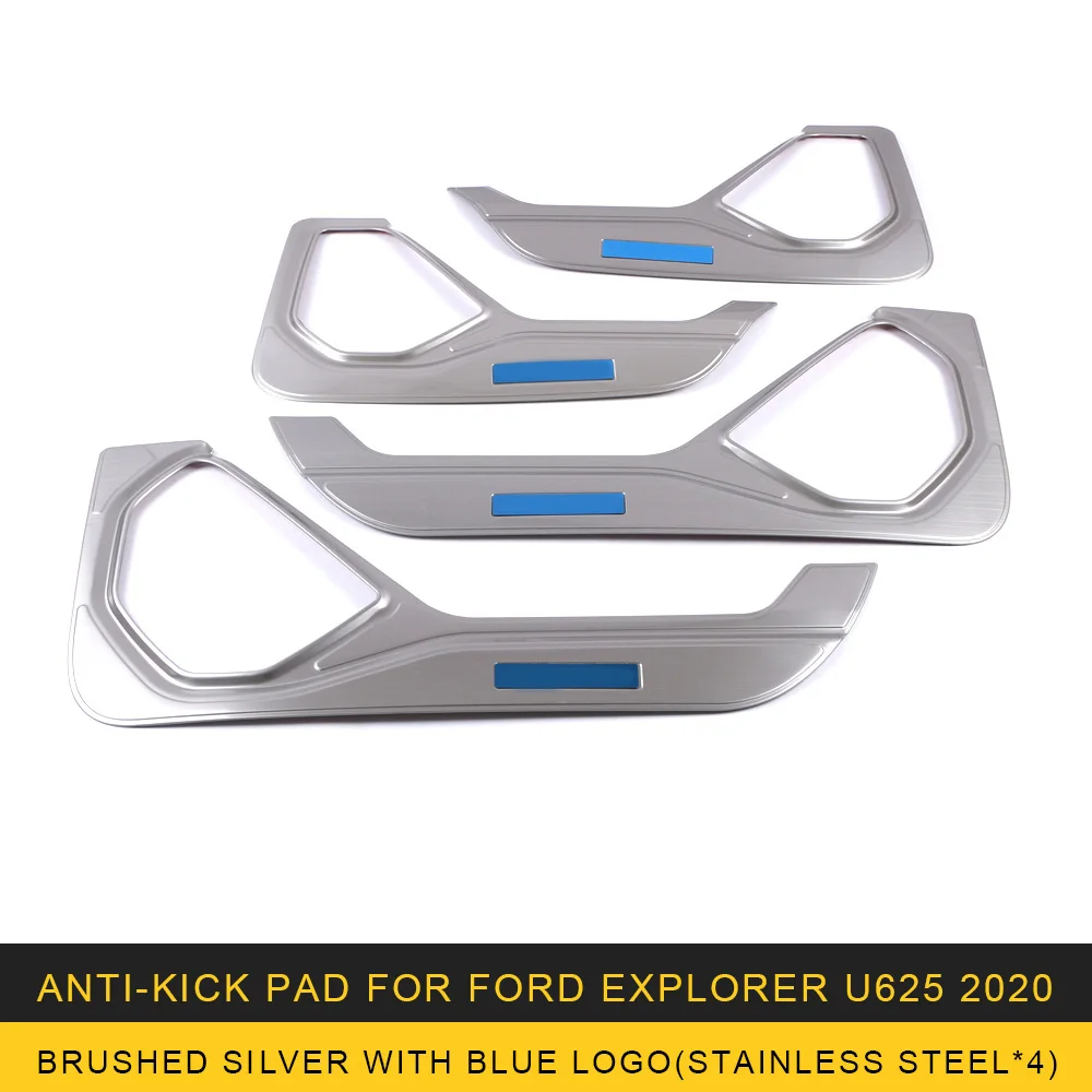 

Аксессуары для внутренней двери из нержавеющей стали для Ford Explorer U625 2020-2021, Противоударная накладка, Накладка для отделки рамы, молдинг для украшения интерьера