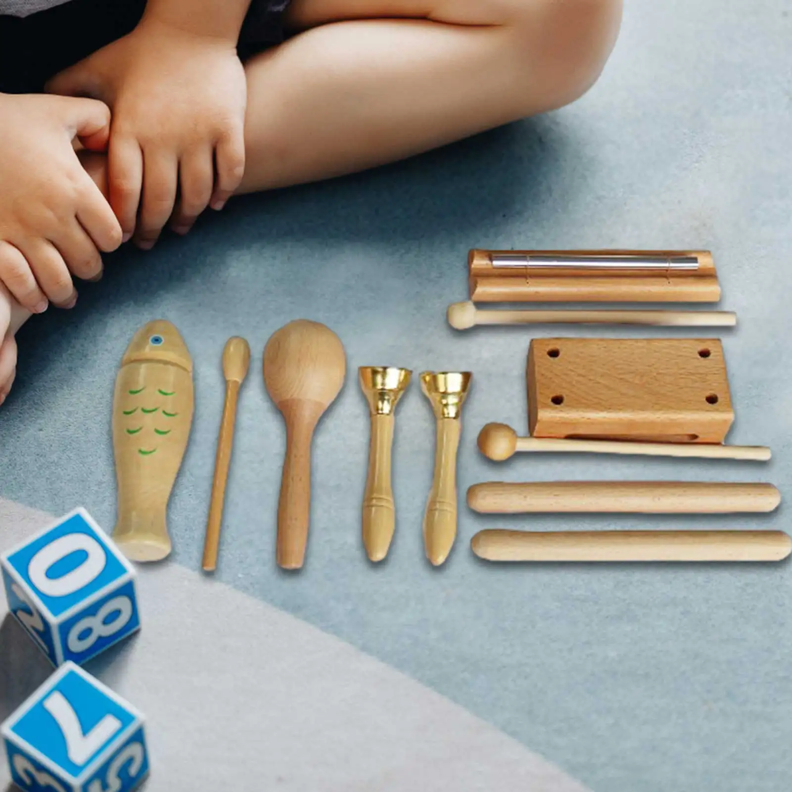 Тамбурин перкуссионный барабан для детей и ручной колокольчик деревянная деталь