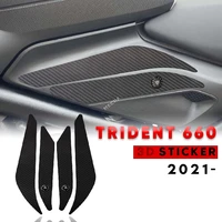 for trident 660 trident660 2021 3d carbon motorcycle sticker tank pad decal kit