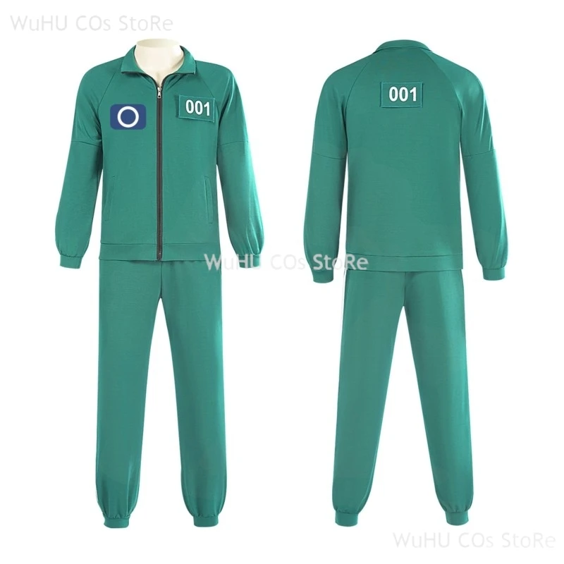KoreanTv S2 456 001 Seong Gihun Front Man Косплей Костюм Зеленая спортивная одежда Одежда Пальто