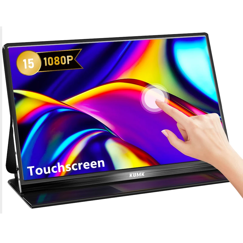 

15.6 Inches Touch Gaming Portable Monitor For PS4 5 Switch Xbox Laptop PC Gamer IPS Panel VESA Support Secondary Extended Screen