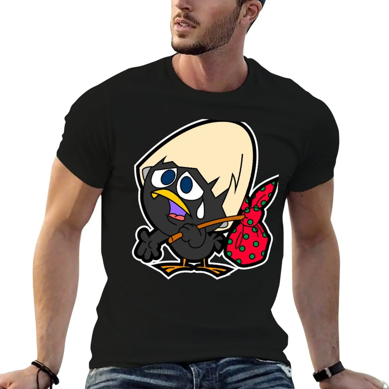 Футболка с курицей Calimero мужская одежда мешковатые рубашки дизайнерская футболка