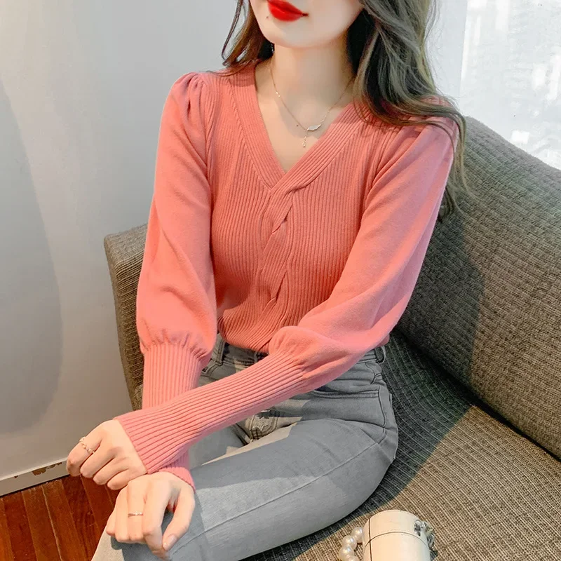 2024 утолщенный свитер с воротником-поло верхняя одежда вязаный базовый слой