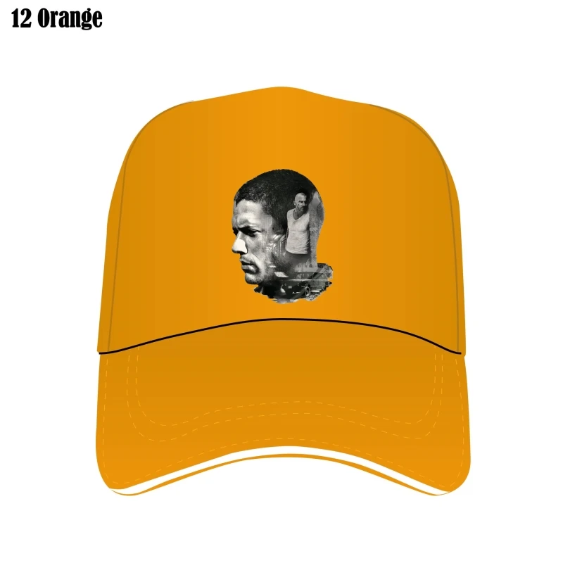 

Prison Break Hat For Men Funny Bill Hats Cap Mesh Flat Brim Printed
