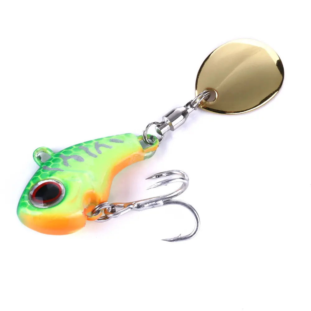 ZWICKE 9g 16g 21g Spinning Metal VIB Vibrating Lure Spinning Spoon Fishing Lure Trout Winter Fishing Hard Vib Rotating Sequins