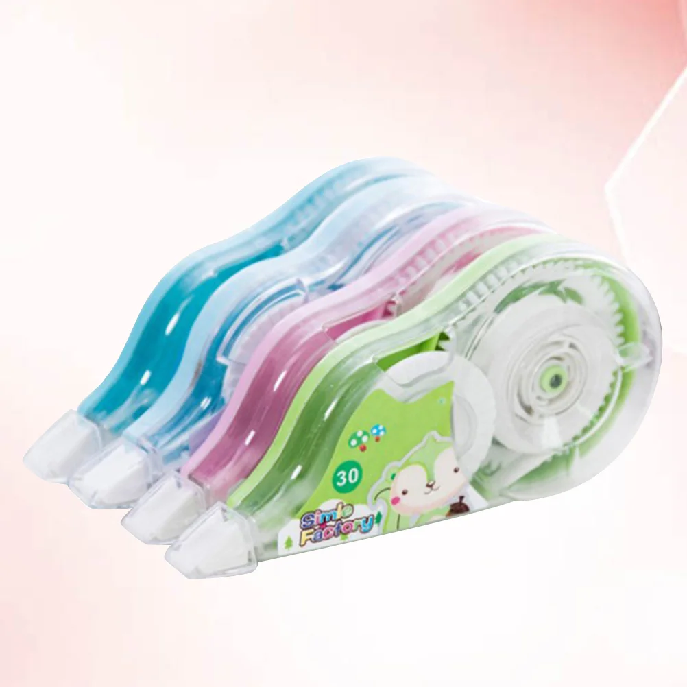 

4 Pcs Wipe Out Tape Colored Duct Scrapbook Double Sided Adhesive Dots Stick Pupils