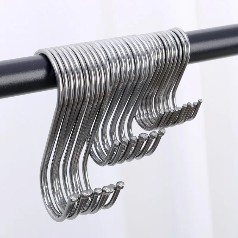 S-образные крючки из нержавеющей стали 50 шт