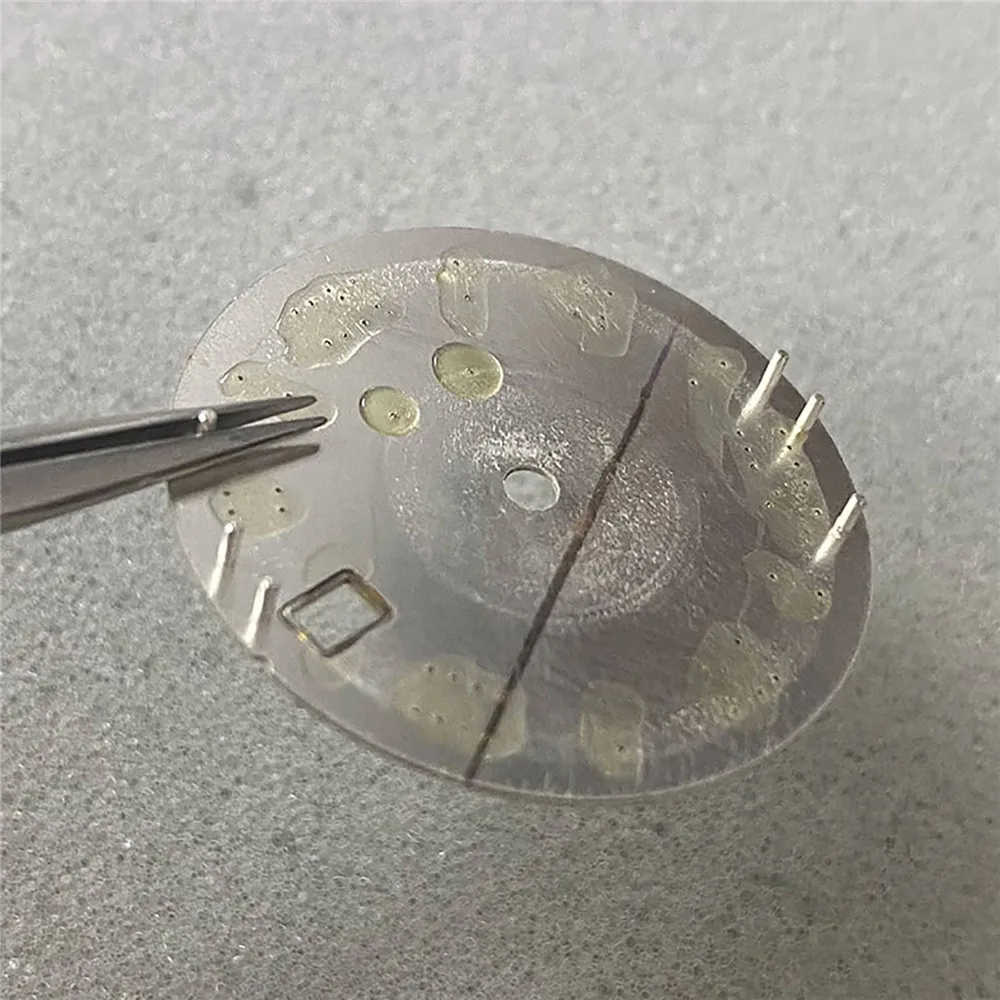 New 28.5mm Black Silver Watch Dial with Silver Marking No Logo  for SKX007/NH35/36/4R/7S Movement Watch Accessories