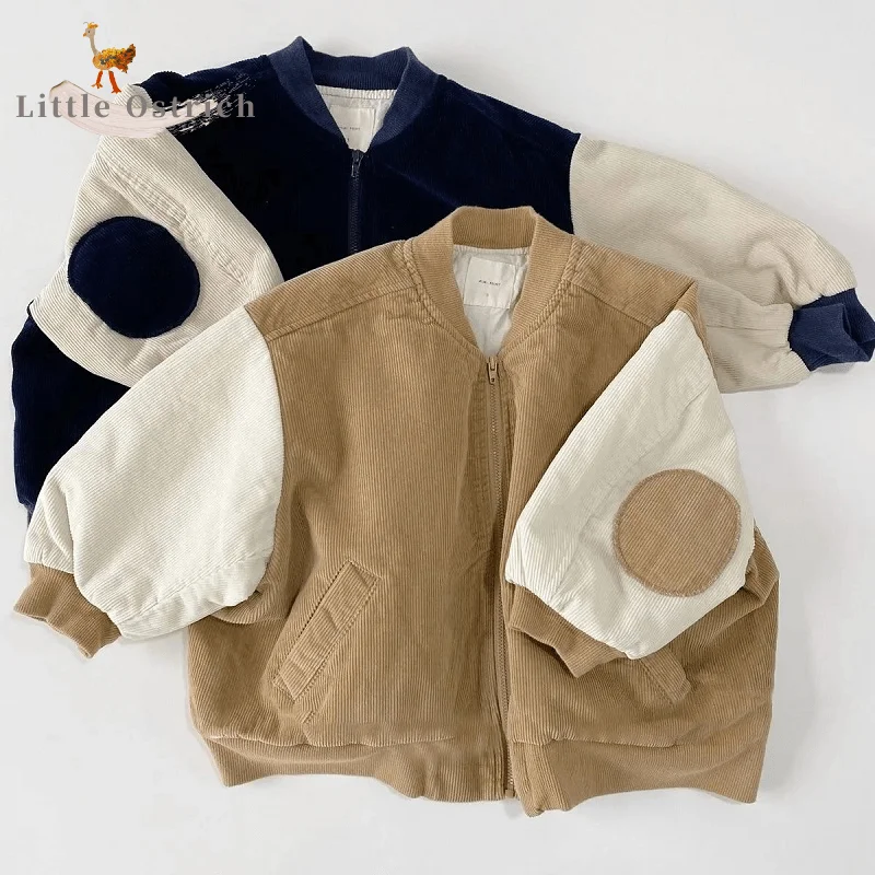 

Fashion Baby Girl Boy Corduroy Jacket Infant Toddle Child Bomber Coat Blazer Outwear Patched Spring Autumn Baby Clothes 0-3T