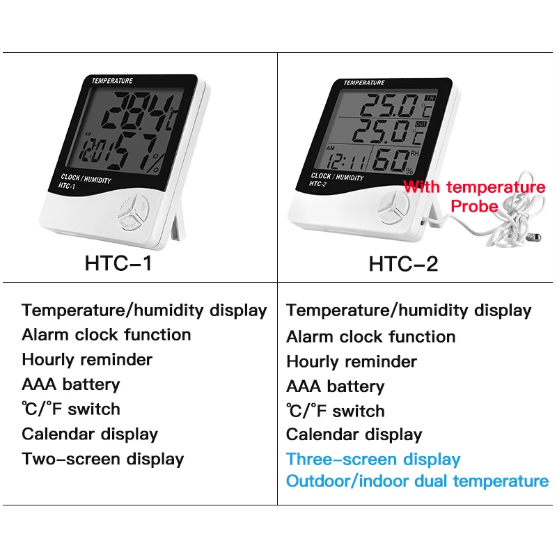 3pcs lcd digital thermometer temperature sensor smart home indoor and outdoor senso meters household electronic thermometer new free global shipping