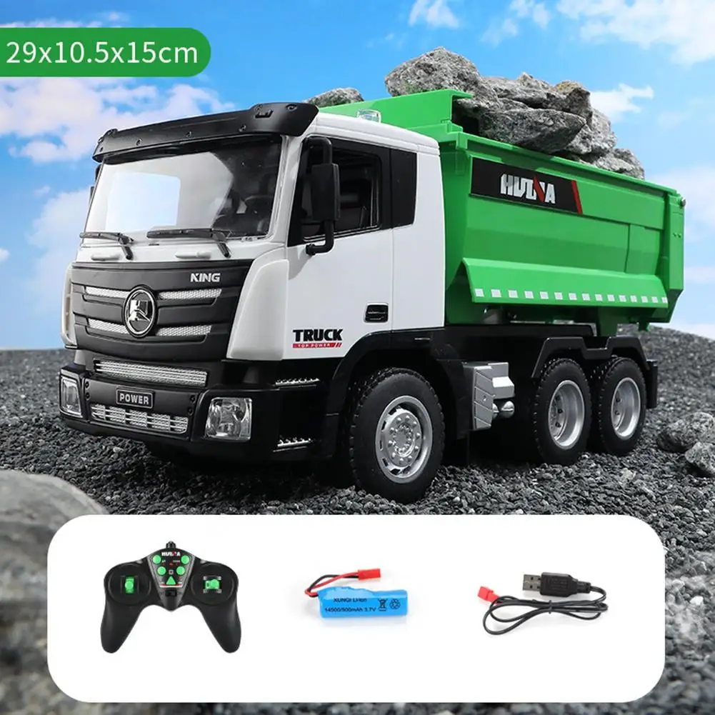 

1:18 Huina Rc Truck Tractor Car Remote Control Excavator Collection Electric Cars 1556 Heavy Duty Toys For Boys Children