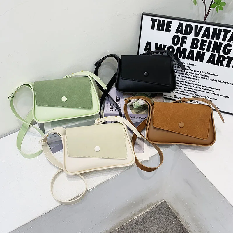 

Women Messenger Bag Square Bags Simple Female Phone Shoulder Bag Flap Bag High Quality Pu Leather Crossbody Bag For Women