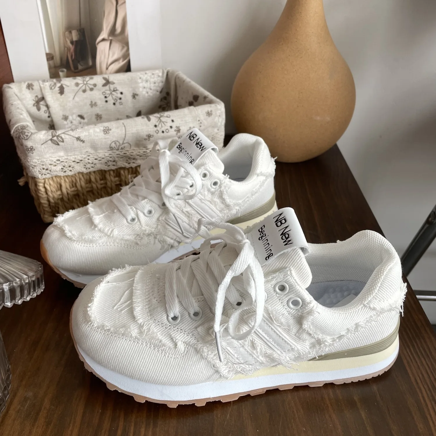 Кроссовки женские с круглым носком повседневные эспадрильи на платформе