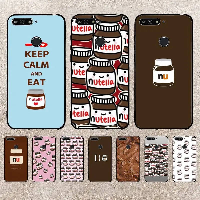

Kawaii Chocolate Nutella Phone Case For Xiaomi 11 10 12Spro A2 A2lite A1 9 9SE 8Lite 8explorer F1 Poco 12S Ultra Cove