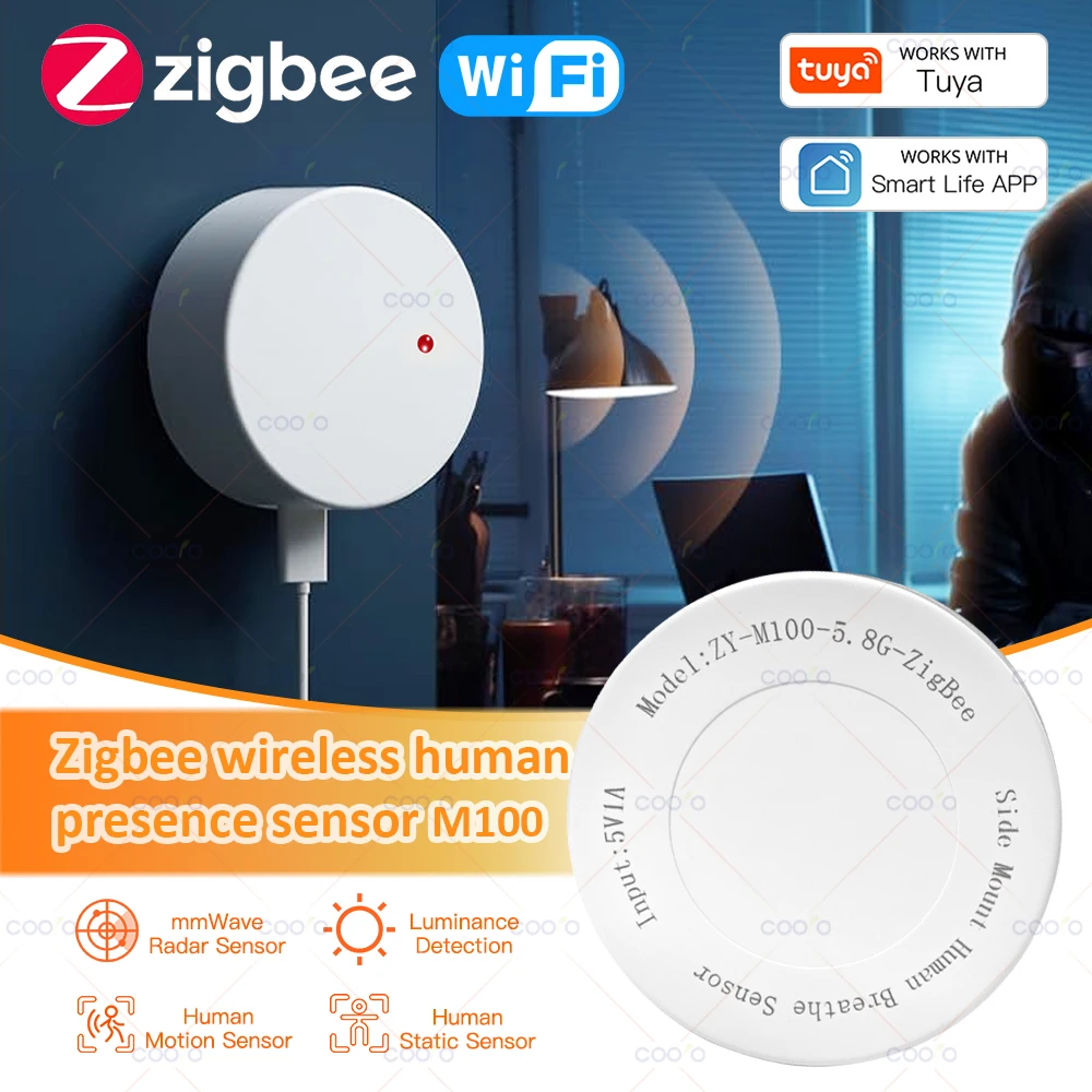 Умный датчик присутствия человека ZigBee | AliExpress