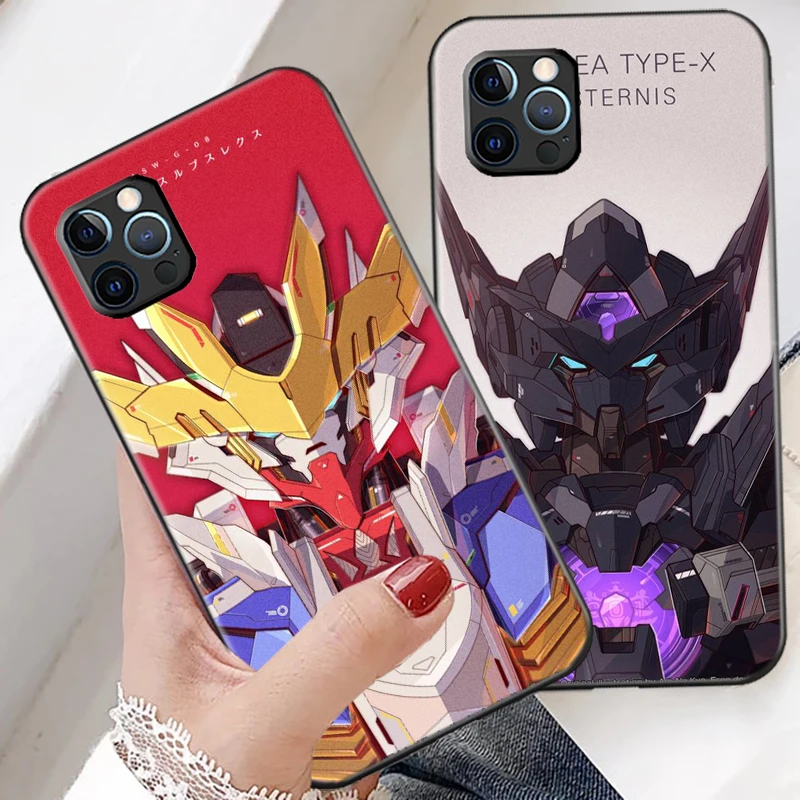 mobile suit gundam phone case for funda iphone 13 12 11 pro max mini x xr xs max 6 6s 7 8 plus coque soft celular free global shipping