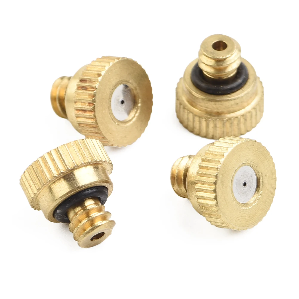

Watering Equipment Nozzle 0.016\" 10/24 20-70 Kg/c㎡ 20Pcs 50Pcs Brass For Cooling System Misting Nozzles Sprinkle