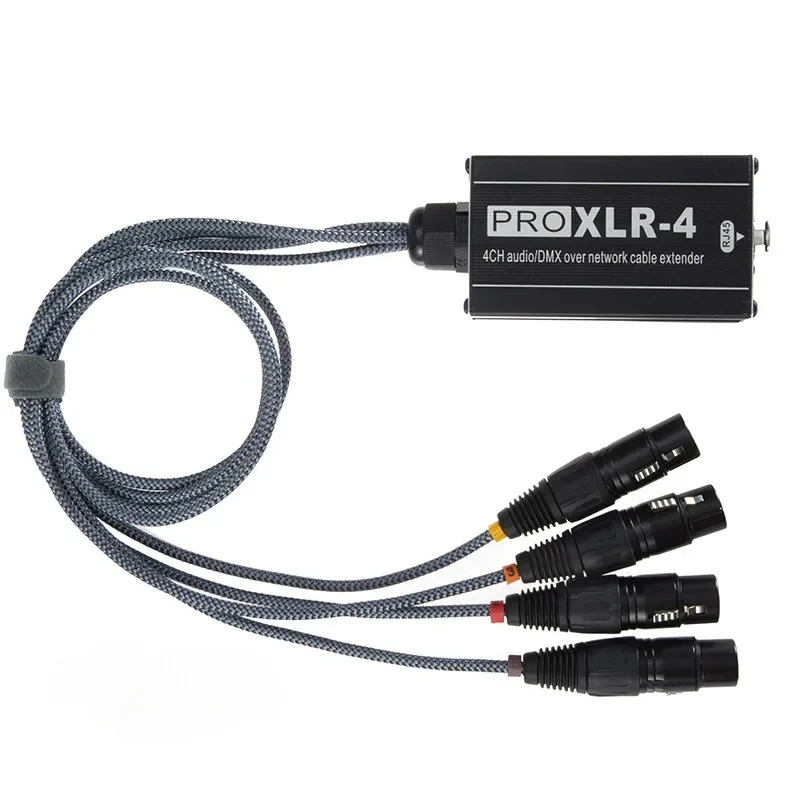 XLR Audio Snake 4-канальный 3-контактный мультисетевой разъем для студии звукозаписи