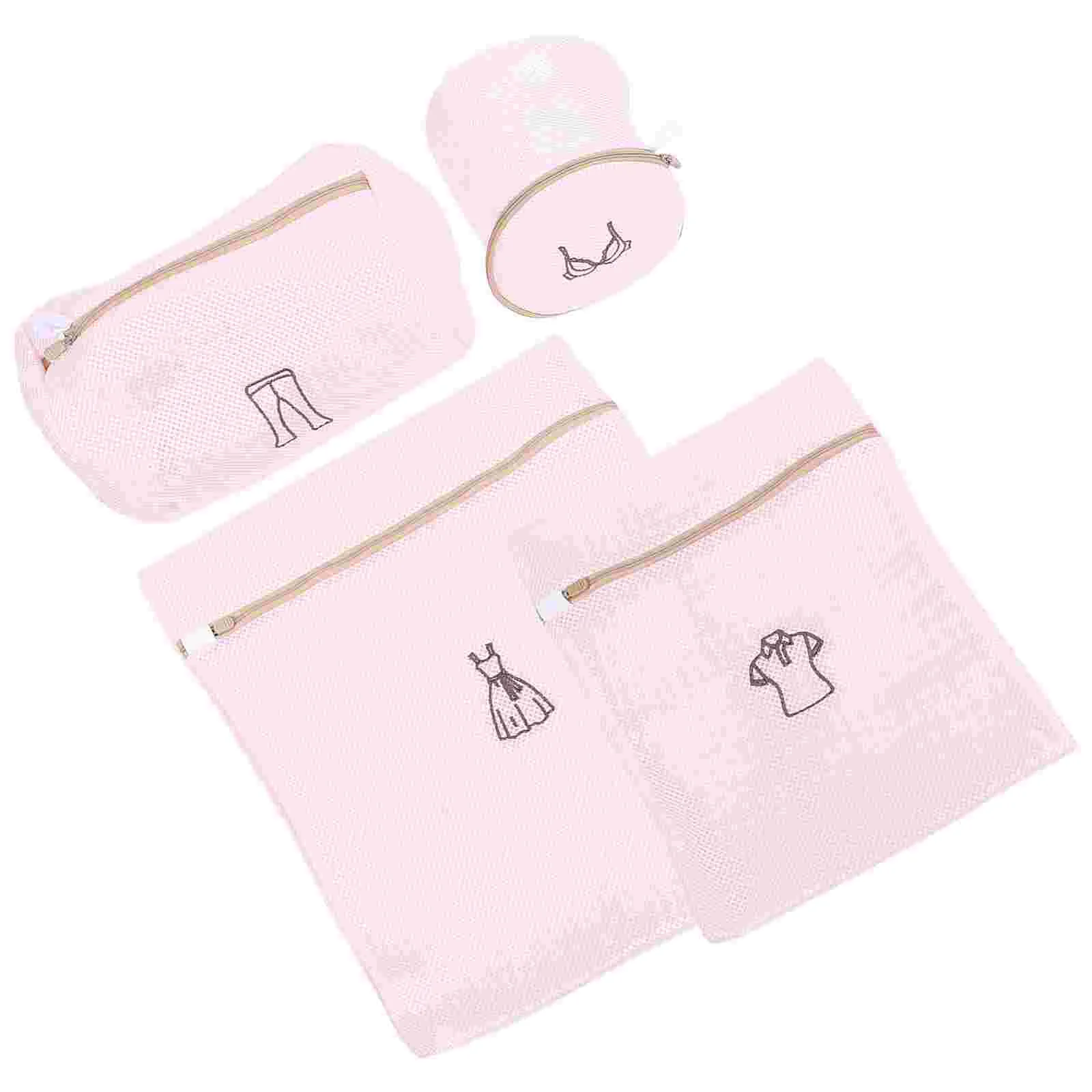 

4 Pcs Delicates Wash Bag Garment Bags Laundry Dedicated Mesh Washing Machine Undergarment Net