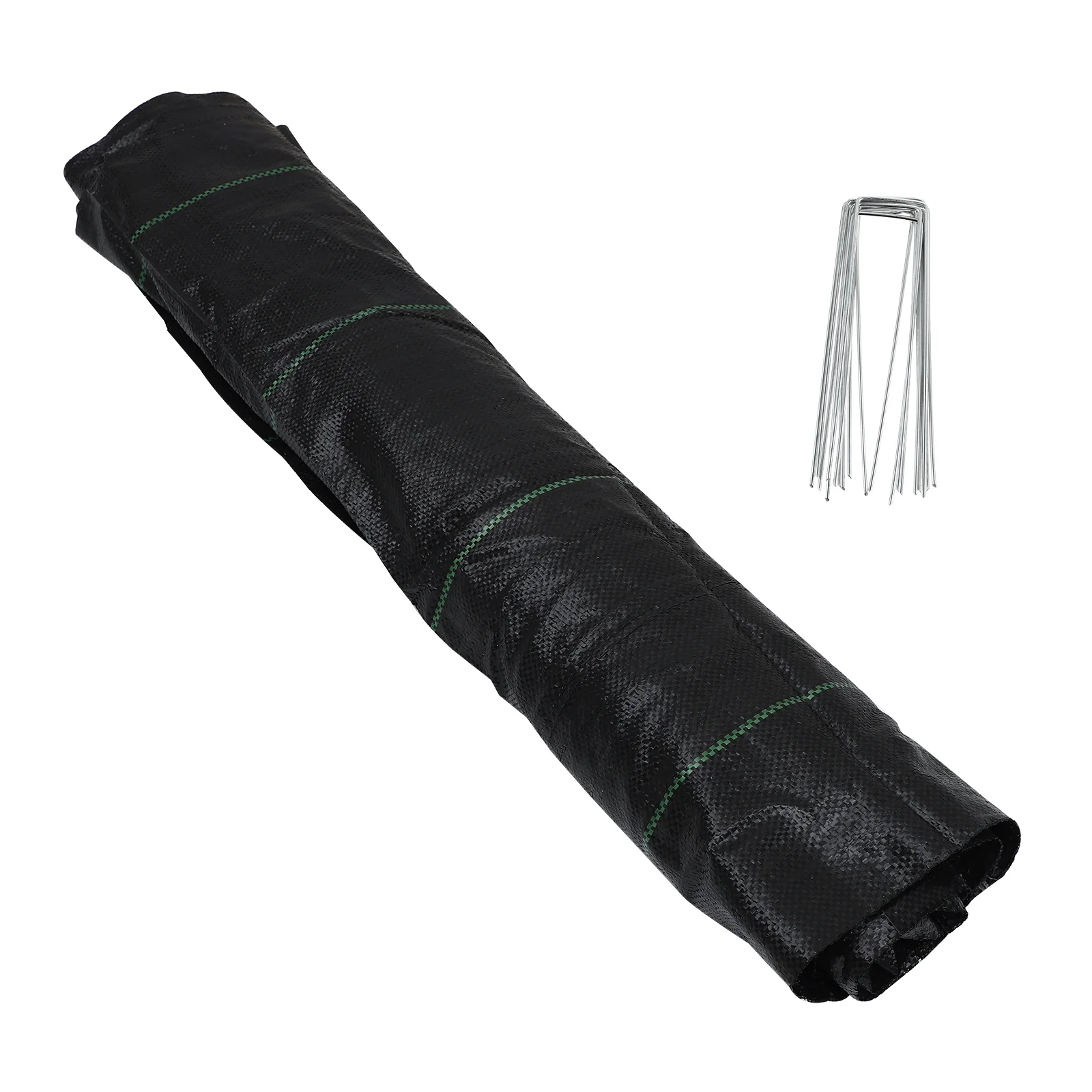 

Garden Weed Fabric Weeding Prevention Landscape Sheet with 10 Ground Stakes
