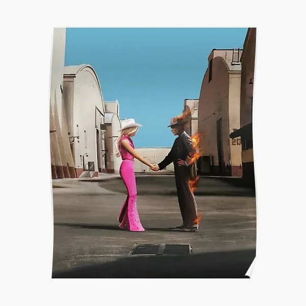 

Плакат Barbenheimer, Современная винтажная домашняя живопись, печать, настенное украшение, Декор, забавная роспись, искусство комнаты без рамки