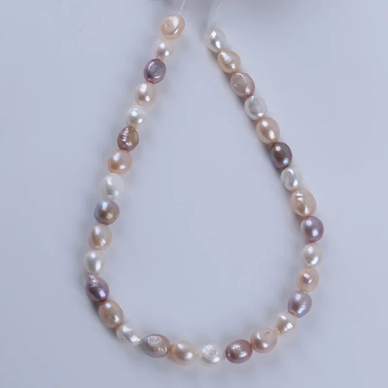 9-10 мм белый розовый фиолетовый смешанный натуральный пресноводный жемчуг в