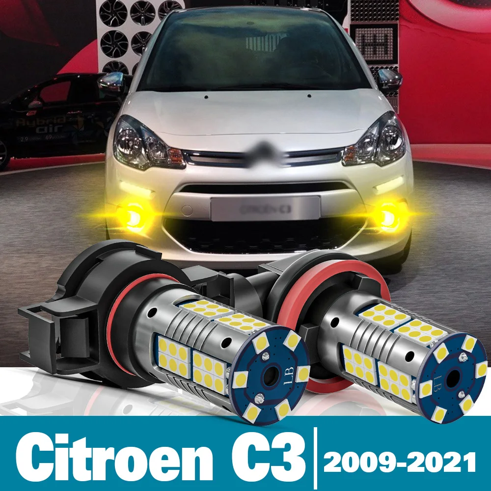

2pcs LED Fog Light For Citroen C3 Picasso Aircross Accessories 2009 2010 2011 2012 2013 2014 2015 2016 2017 2018 2019 2020 2021