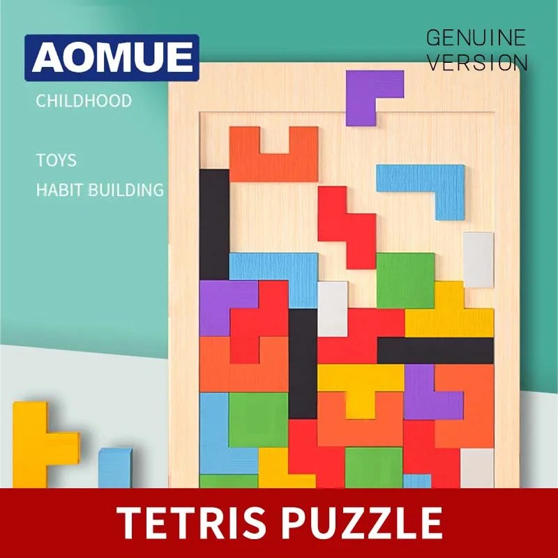 

Деревянный строительный блок Aomue для России, головоломка, игра, развивающие игрушки, подарок для детей