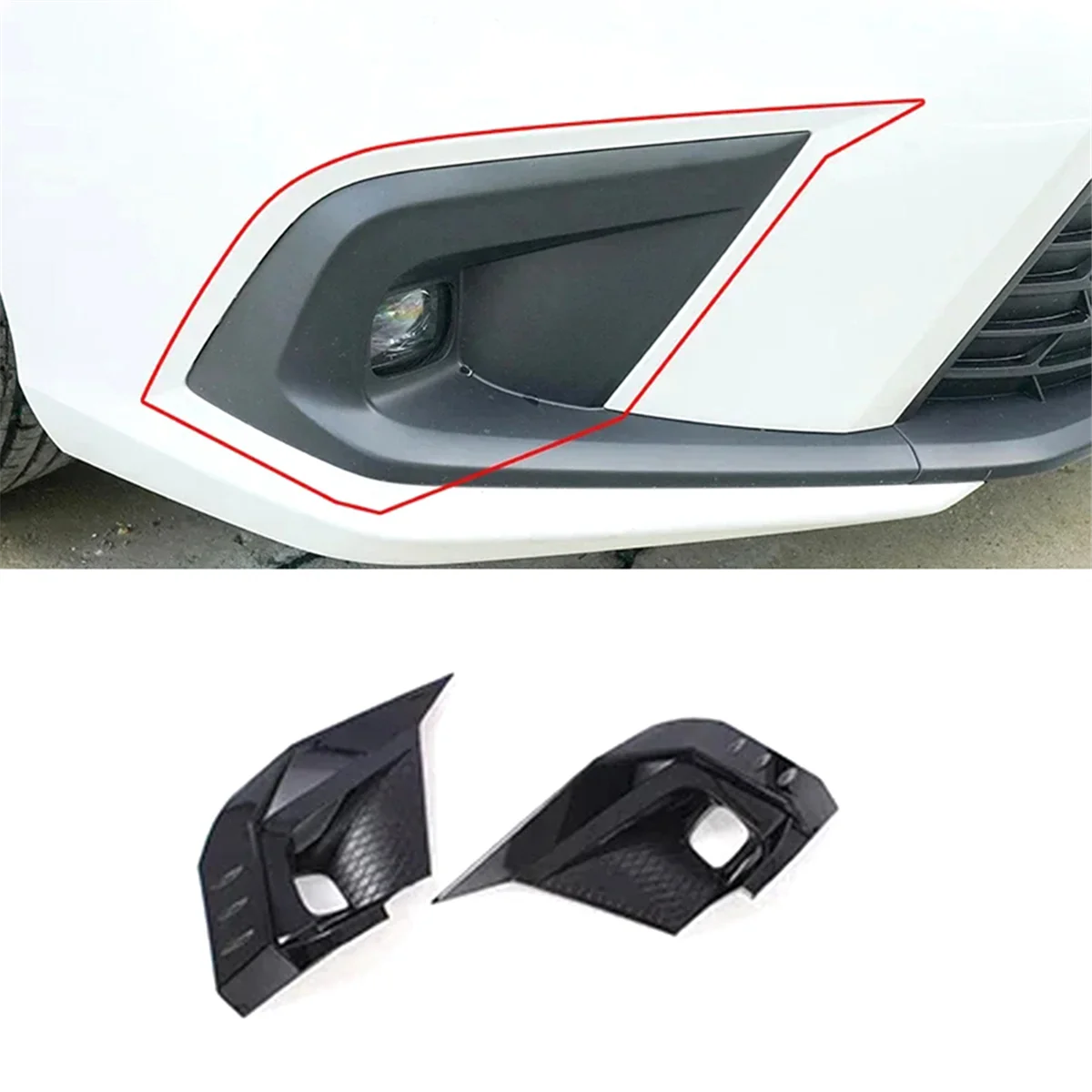 Крышка для передних противотуманных фар автомобиля обшивка панели ножа Обшивка