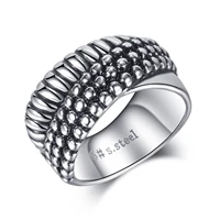 fashion men tide stainless steel ring europe and america domineering personality street boys ring jewelry