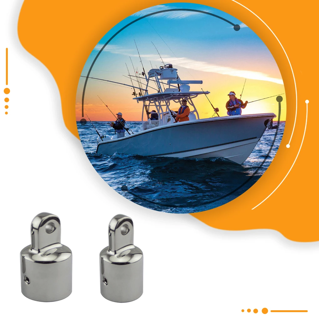 

Top Cap Replaced Part Deck Hinge Stainless Steel Fine Workmanship Long-lasting Marine Accessories Slide End Caps 22mm