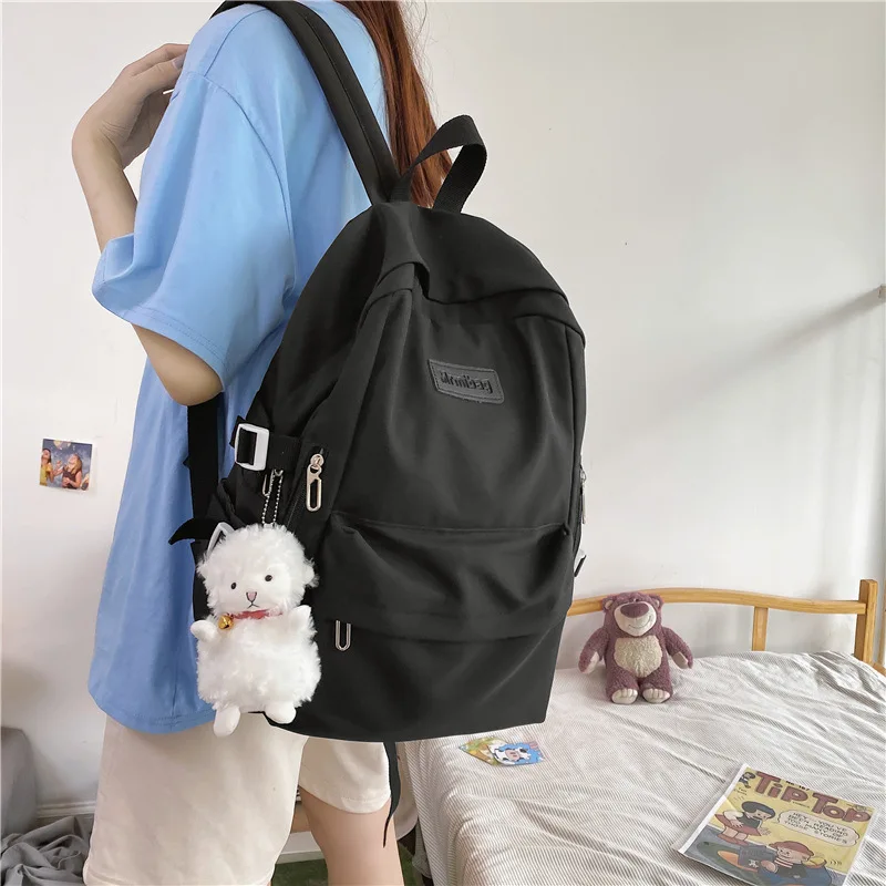 

Dropshipping schoolbag female college students large capacity backpack school bags for girls men's travel shoulder bags