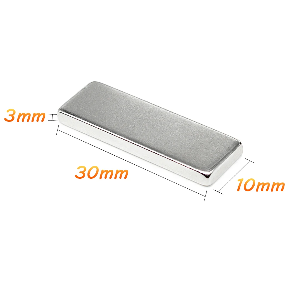 

2/5/10/20/30/50PCS 30x10x3mm Block Super Strong Powerful Magnets Sheet N35 Permanent Magnet 30x10x3 Neodymium Magnet 30*10*3