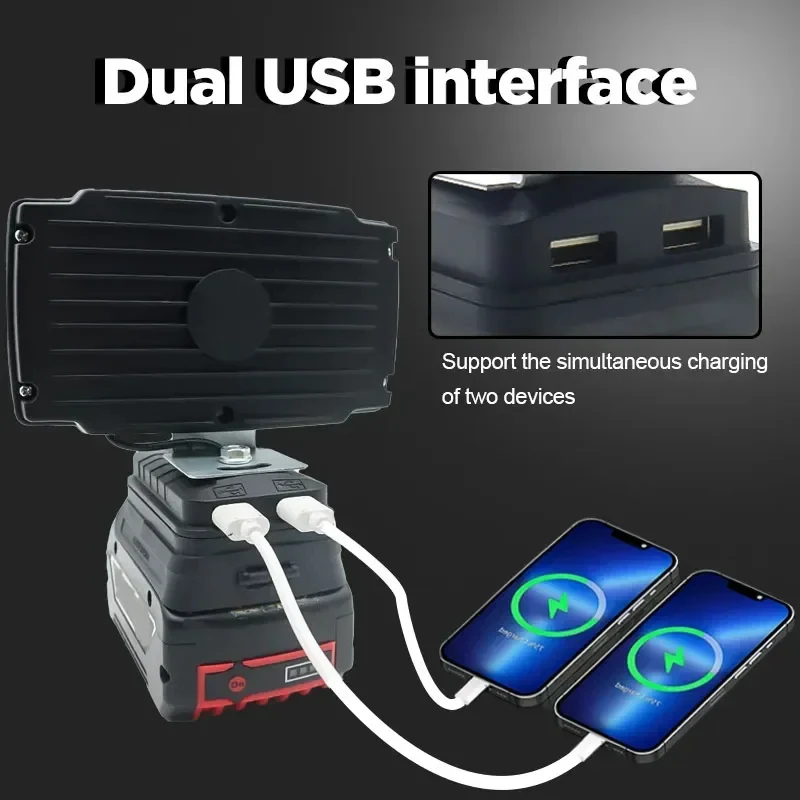 36 бусин фонарик Электрический фонарь USB-фонарь для Bosch 18V BAT609 BAT618 литий-ионный