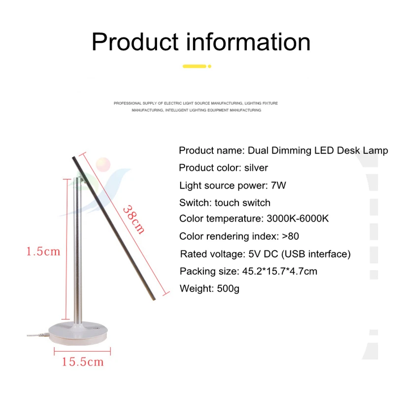 Led Desk Lamp 3 Color Stepless Dimmable Touch Foldable Table Lamp Eye Protection Bedside Reading Eye Protection Night Light DC5V images - 6