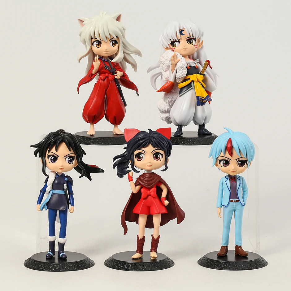 Фото 5 шт./компл. Qposket Inuyasha Sesshoumaru Higurashi Towa Setsuna Moroha милые игрушки куклы ПВХ Фигурки Коллекционная модель подарок №2