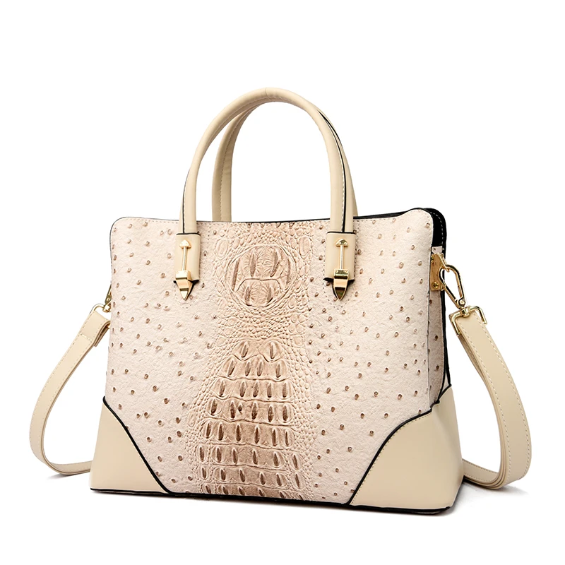 

Top Quality Women Handbag Luxury Designer Bags Crocodile Grain Female Sac Shopper Tote Bag for Ladies Fashion Purses 2022 New