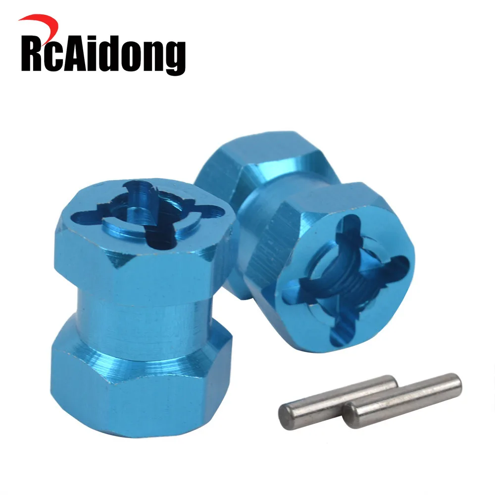 

2PCS 12mm Aluminum Wheel Tyres HEX Adapters for Tamiya CW-01 Tires Upgrade Parts