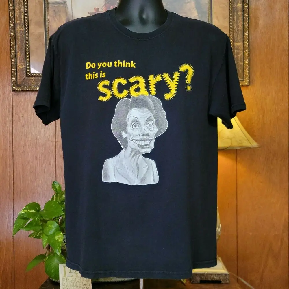 Пугающая Мужская черная футболка политическая Тез Нэнси пелоза Размер L - купить