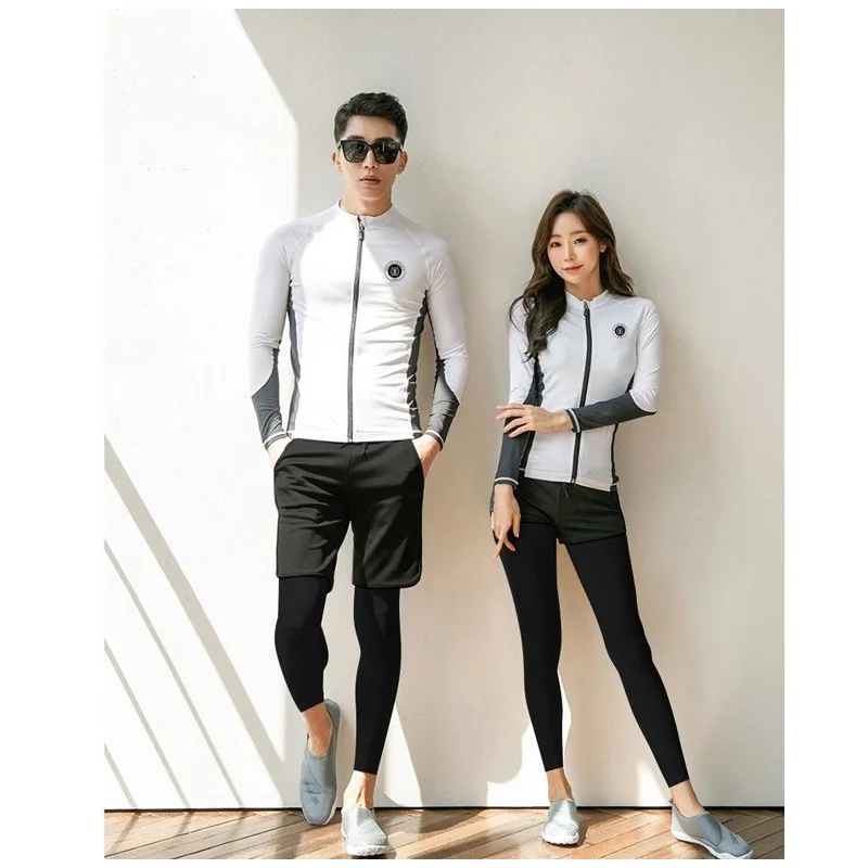 Женские и мужские купальники с длинным рукавом 3-4 предмета