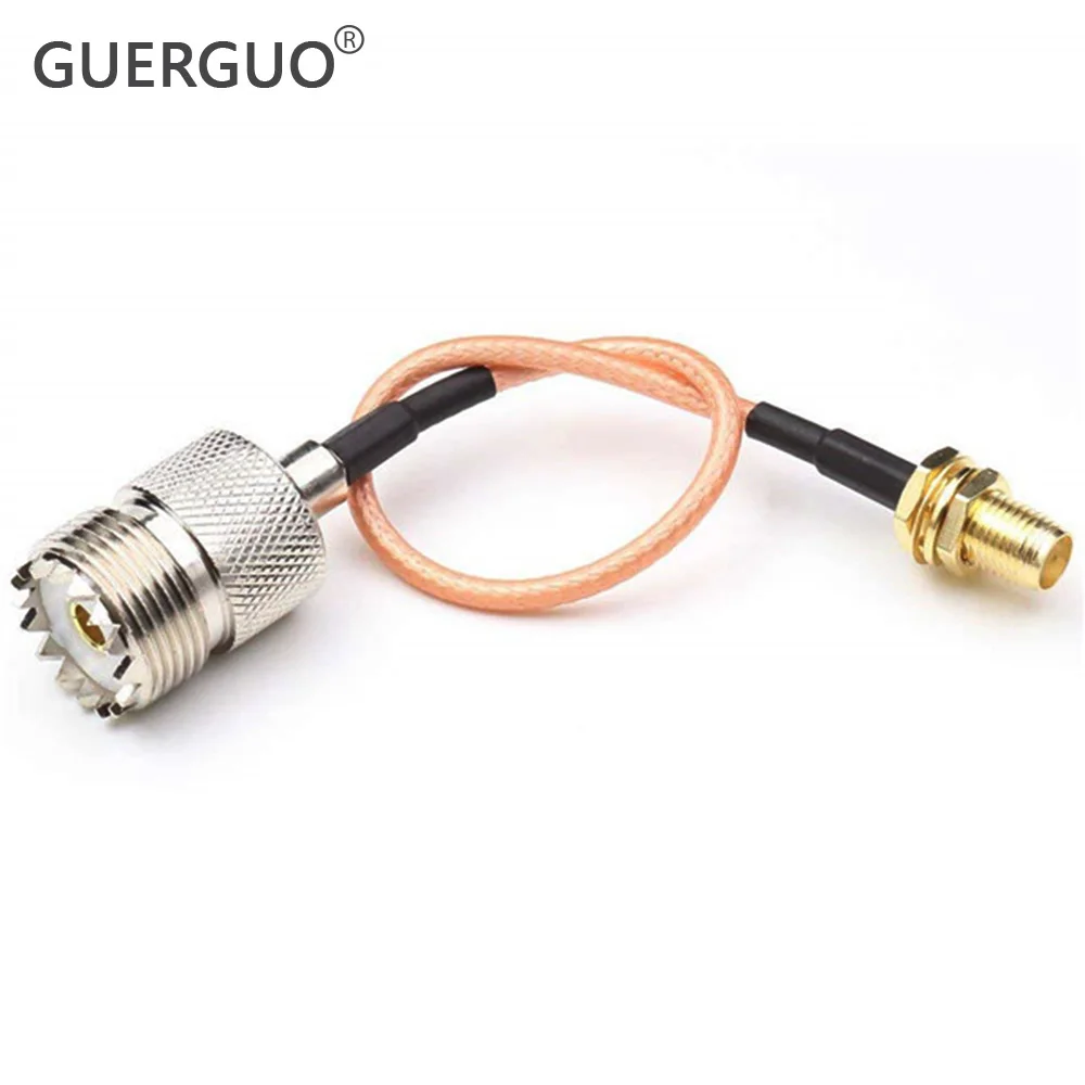 Фото PL259 UHF Male SO239 UHF Female to SMA Male Plug SMA Female Jack Разъем RF Коаксиальный RG316 Кабель Перемычка косичка Маршрутизатор Антенна №1