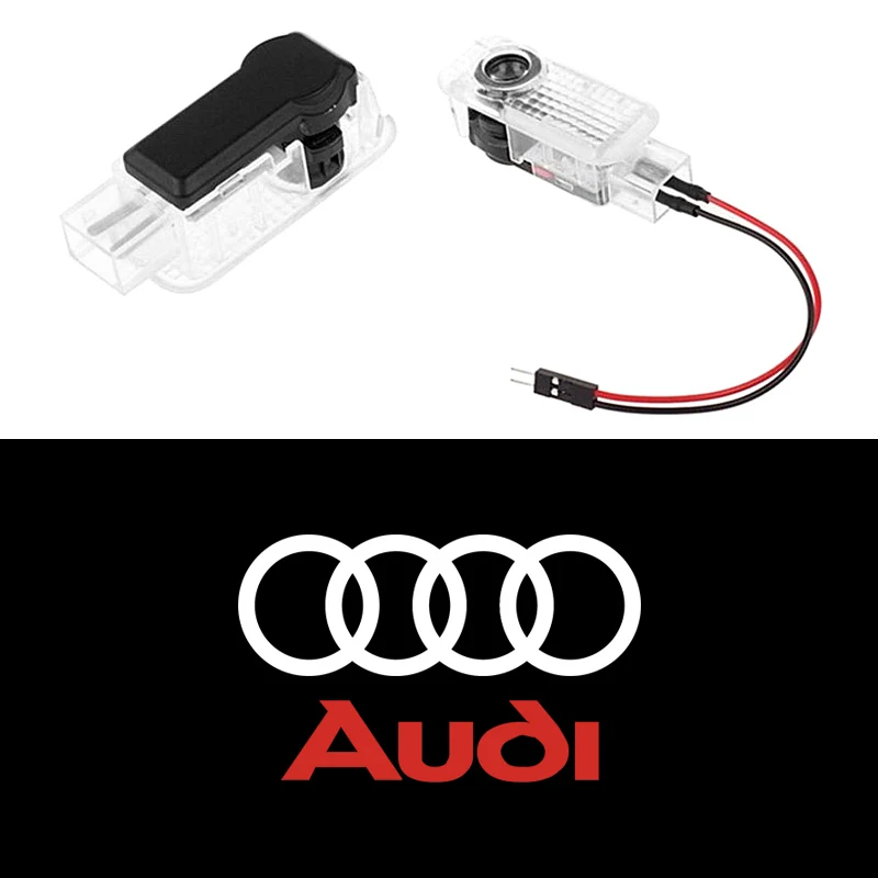 

2 шт. светодиодные лампы приветствия двери автомобиля для Audi A1 A3 8P 8V A4 A5 A6 A7 A8 Q3 Q5 Q7 Q8 Sline TT Logo Projector Ghost Shadow Lamp