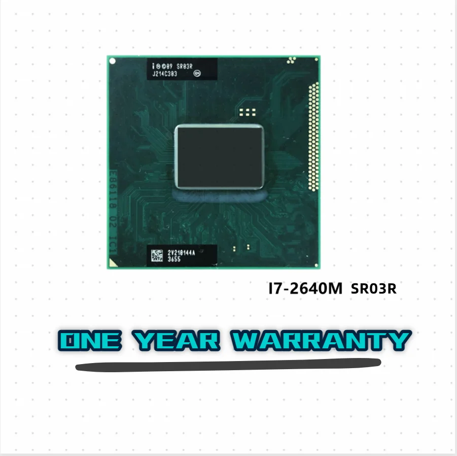Интел Кор i7-2640М i7 2640М SR03R 2,8 ГГц двухъядерный процессор с четырьмя потоками 4M 35W, разъем G2/rPGA988B.