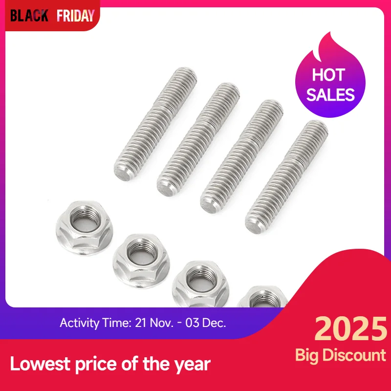 

4 шт. шпилька выпускного коллектора для Sportster Dyna Softtail Glide Fatboy Touring Street Glide Touring Road King Touring Electra