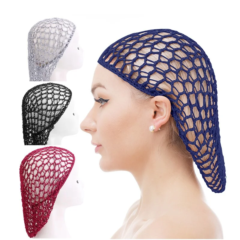 

Handmade Mesh Hook Weaving Hair Net Imitation Rayon Women'S Headscarf Net Headcover Wig Cover Sleeping Decoration Styling Tool