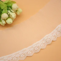 1yards best seller latest stretch lace elastic fabric bridal dress 11cm embroidery trim christmas ribbon sewing accessories pl25