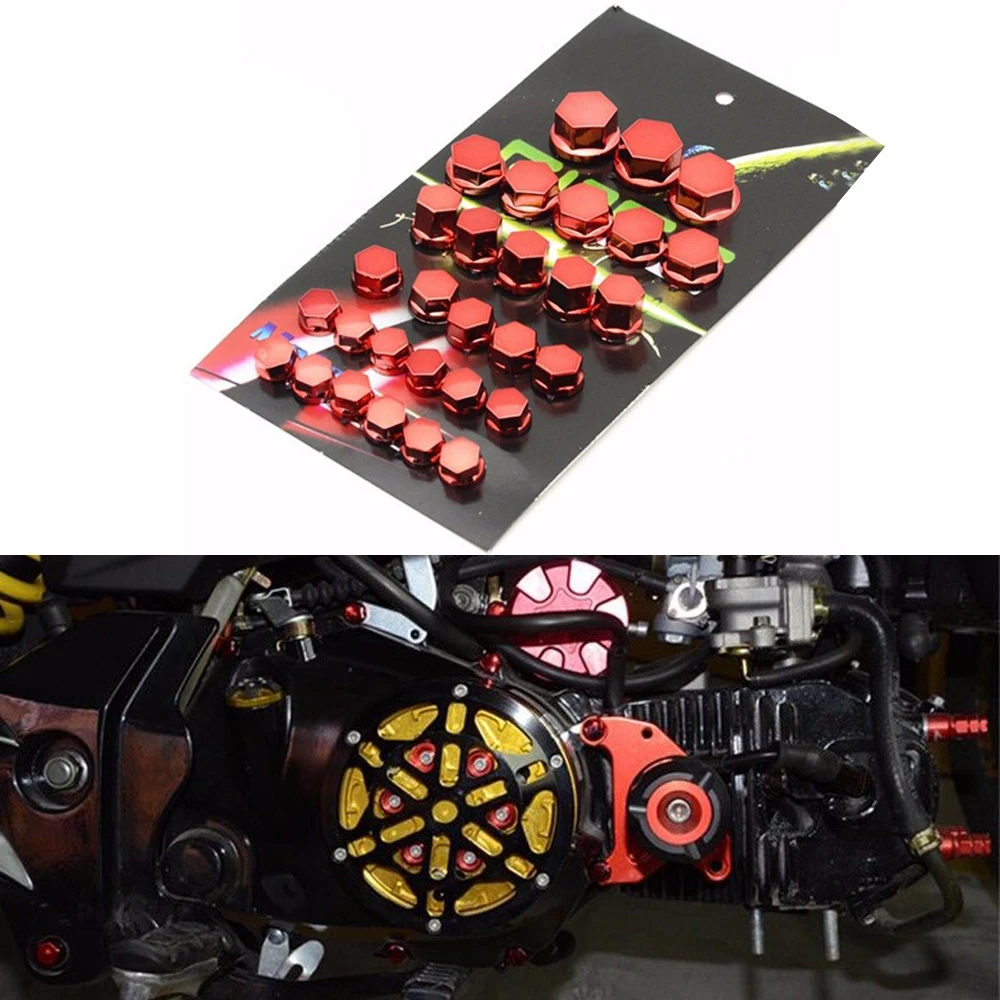 30 шт. Универсальный мотоциклетный винтовой чехол аксессуары для мотоциклов